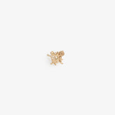 14Kt Gold Crest Earring