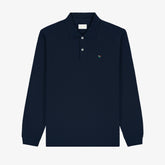 Long-Sleeve Crest Piqué Polo