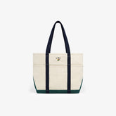 Large Crest Contrast Tote Bag