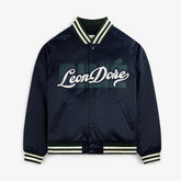 Overlay Logo Satin Varsity Jacket