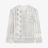 Long-Sleeve Mesh Tapestry Tee