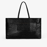 Woven Leather Tote Bag