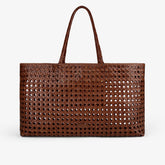 Woven Leather Tote Bag