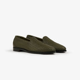 Leather Raffia Loafer