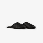 Leather Raffia Mule