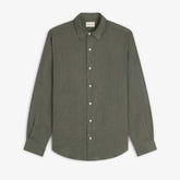 Long-Sleeve Linen Shirt