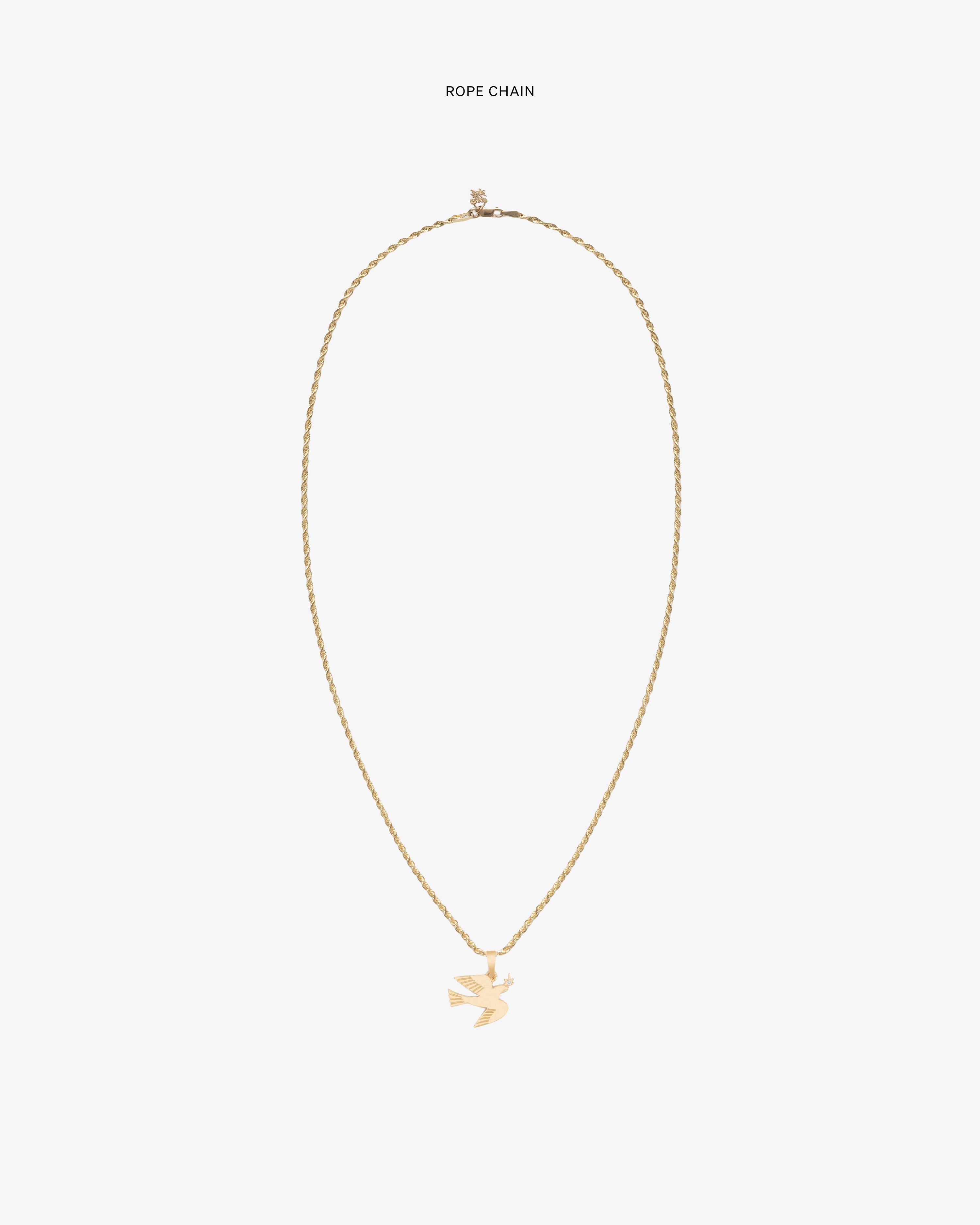 14Kt Gold Dove Pendant