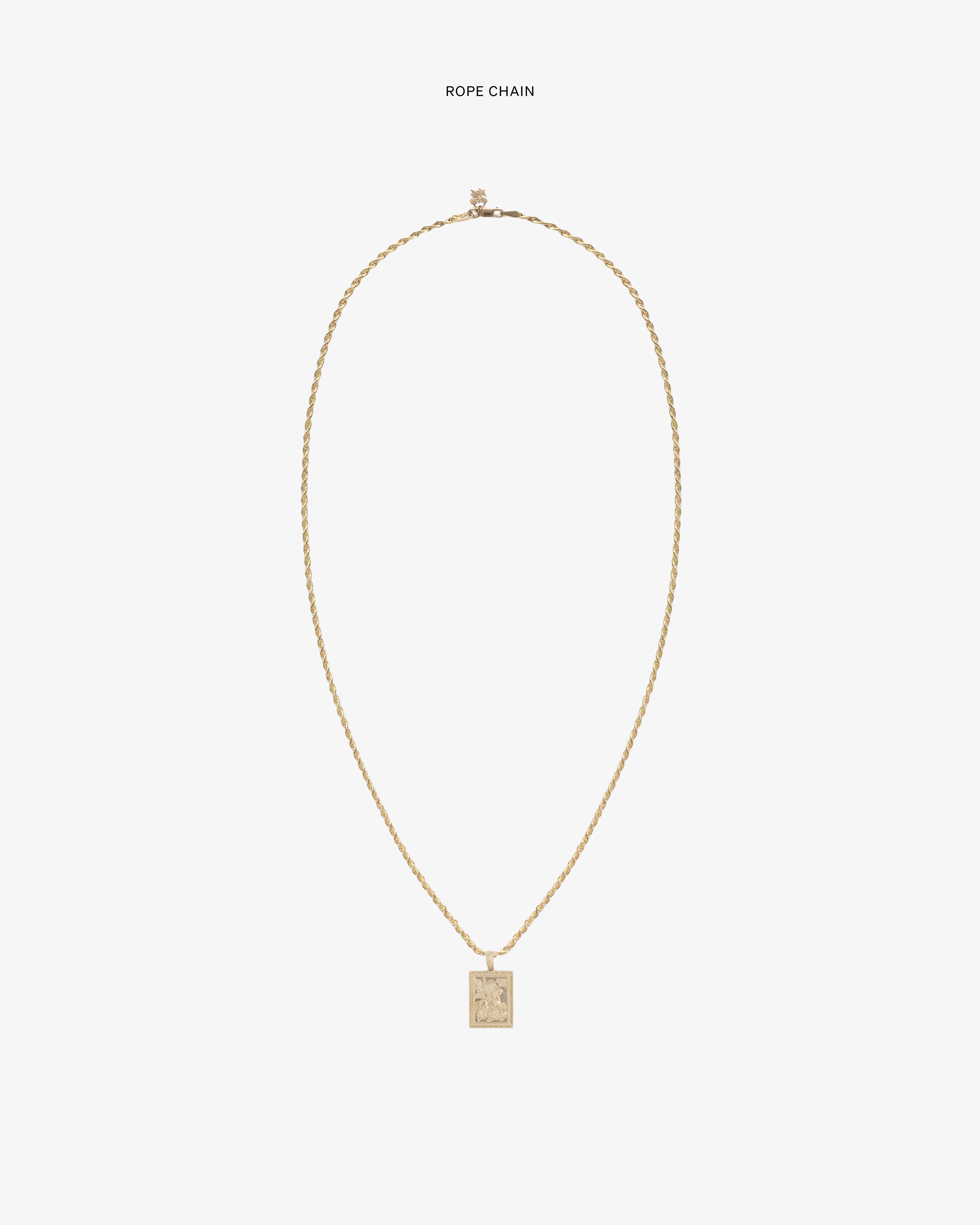14Kt Gold Saint George Pendant