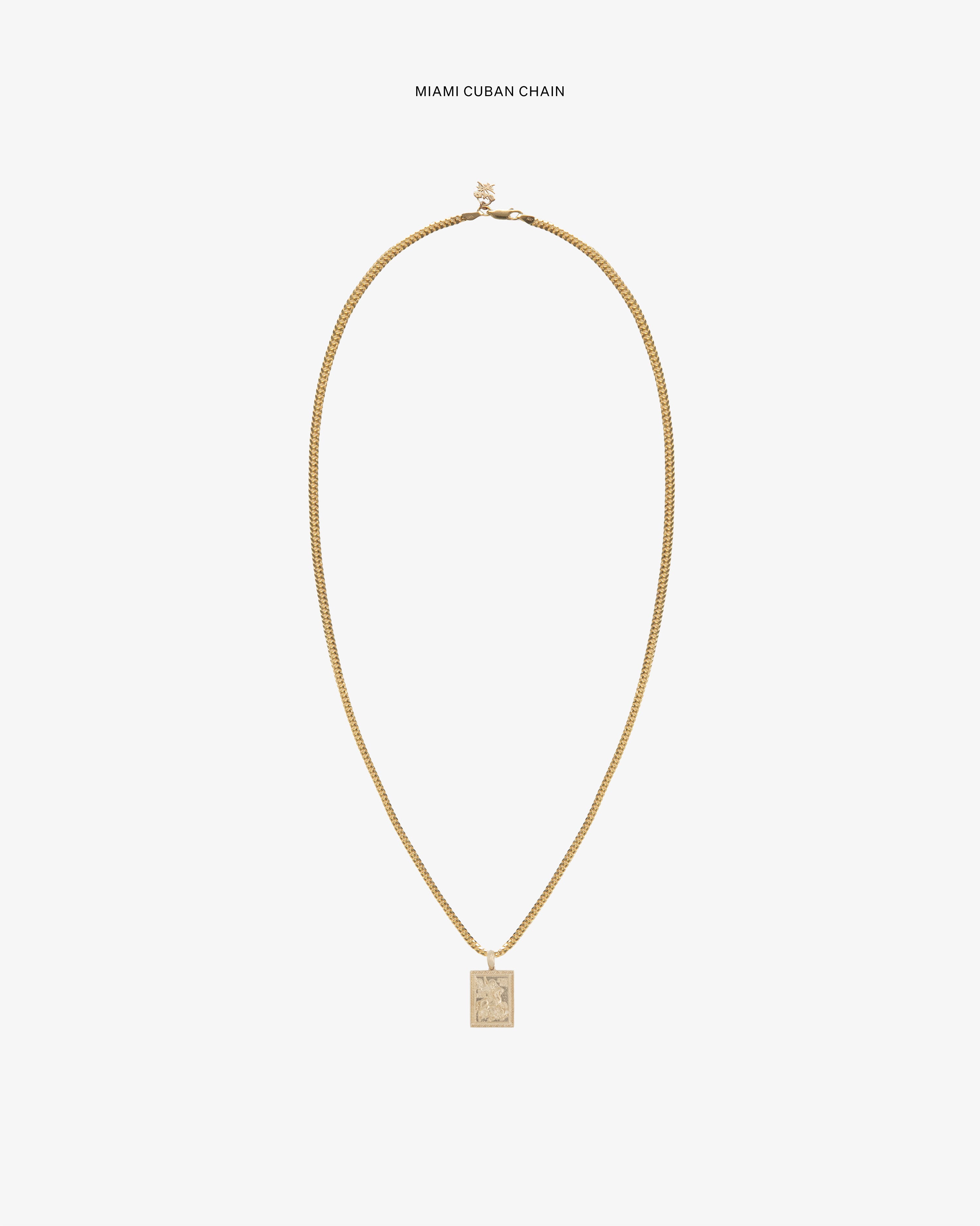14Kt Gold Saint George Pendant
