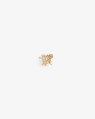 14Kt Gold Crest Earring