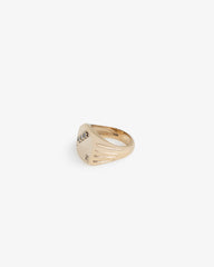 14Kt Gold Diamond Signet  Ring