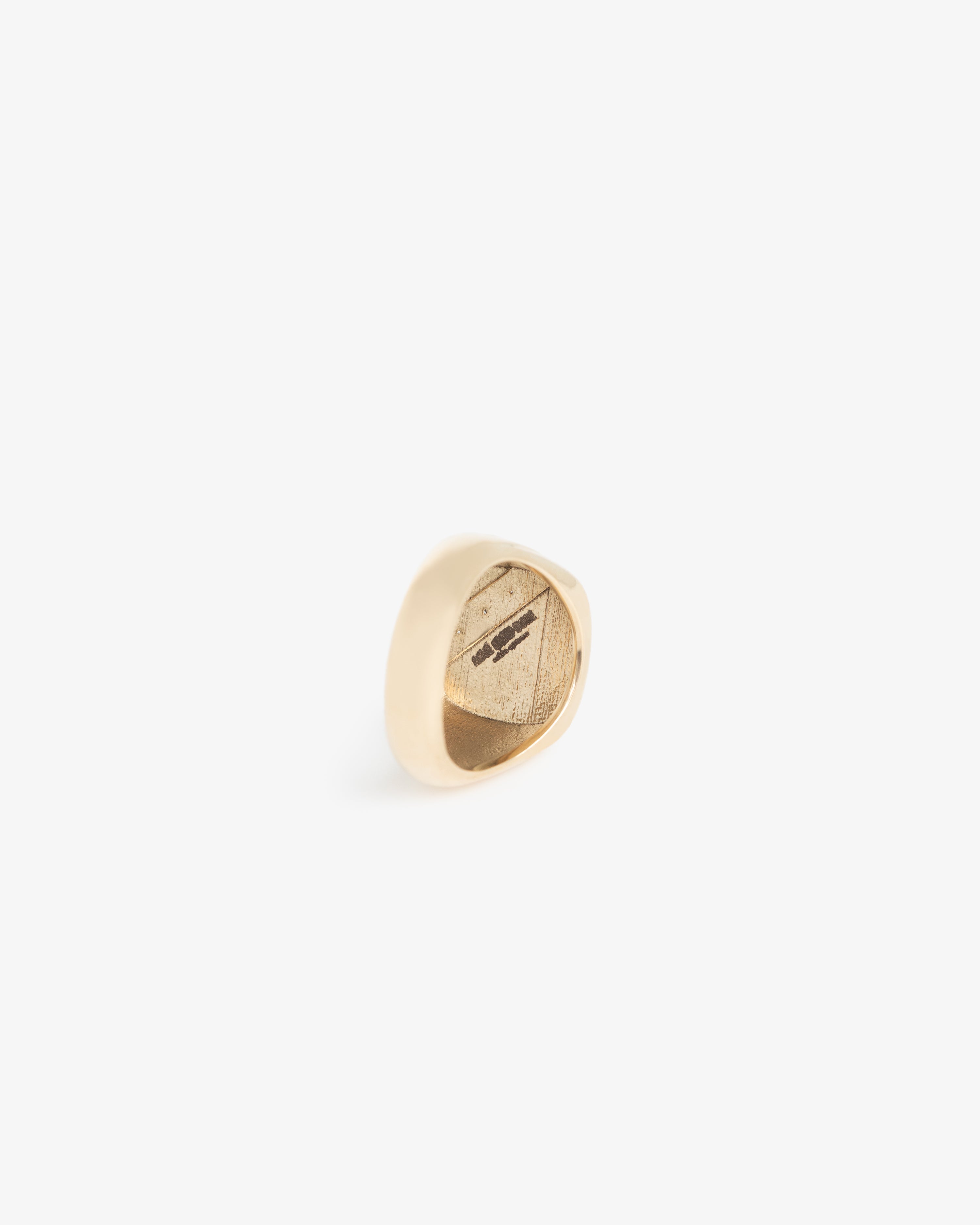 14Kt Gold Diamond Signet  Ring