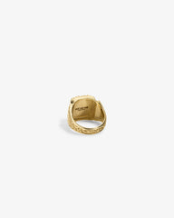 14Kt Gold Turquoise Inlay    Ring