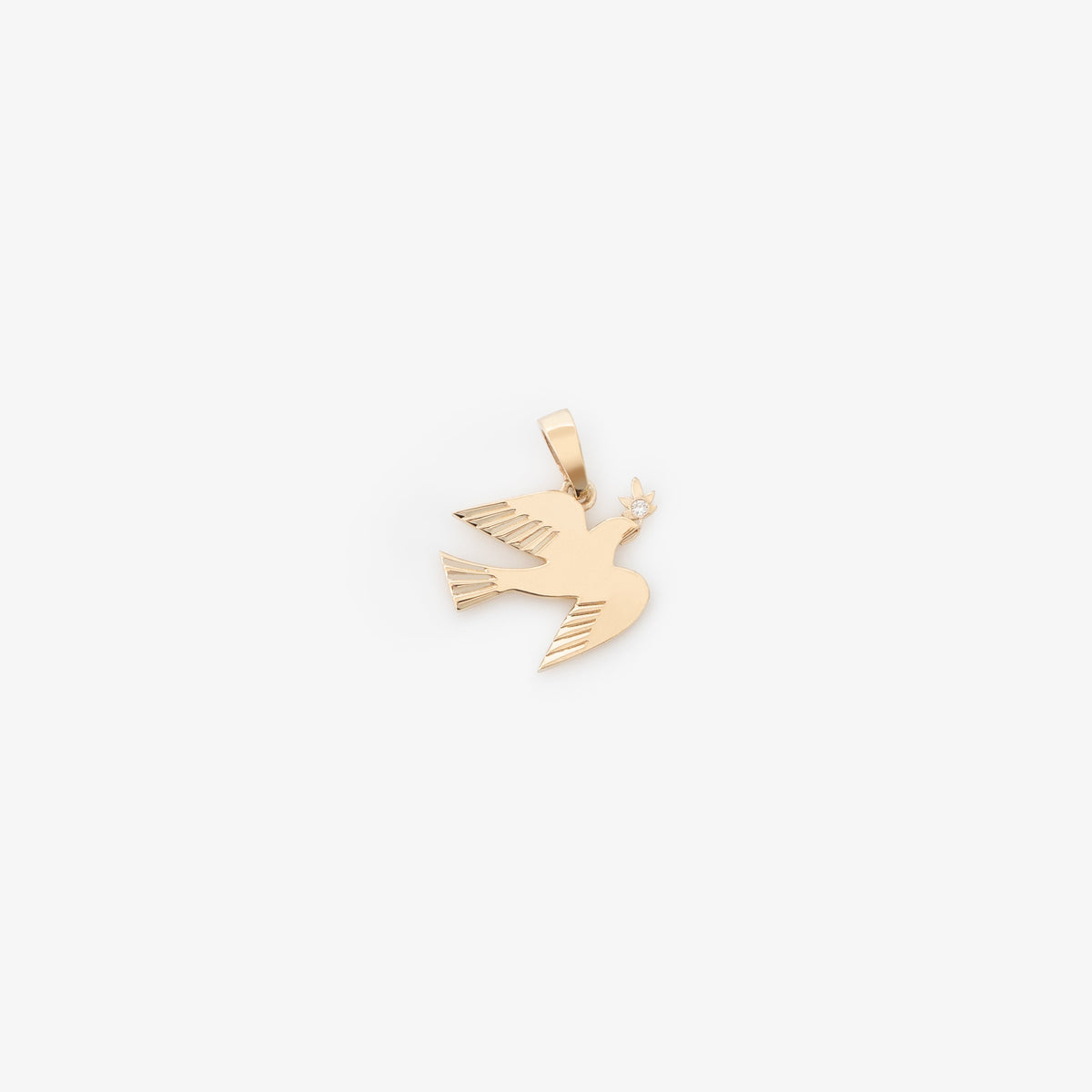 14Kt Gold Dove Pendant