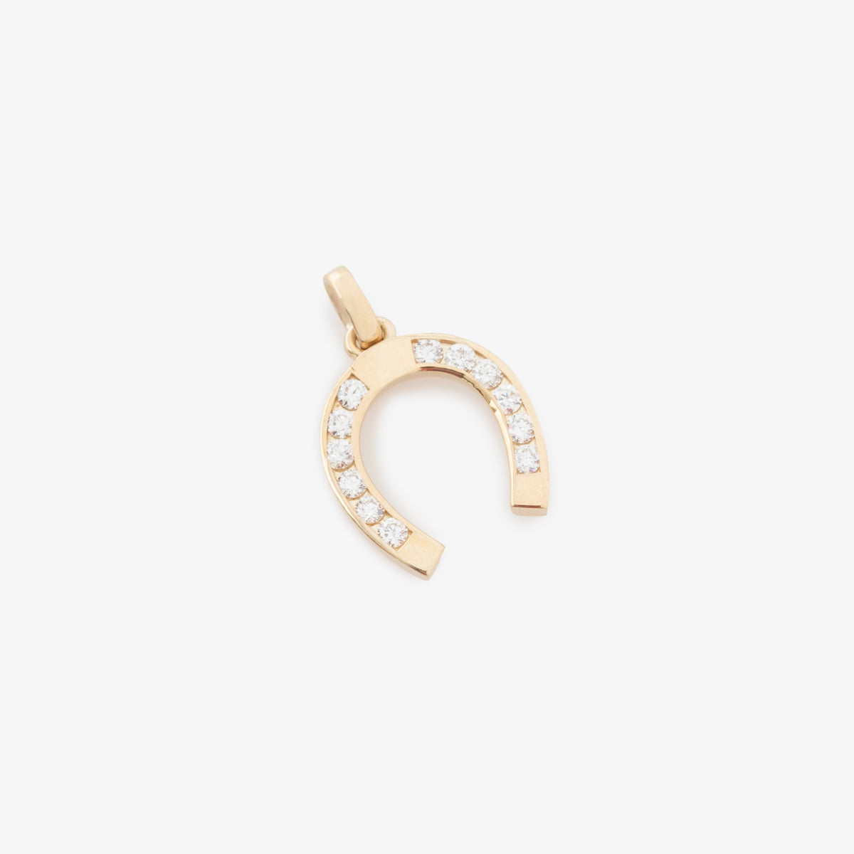 Diamond Horseshoe Pendant