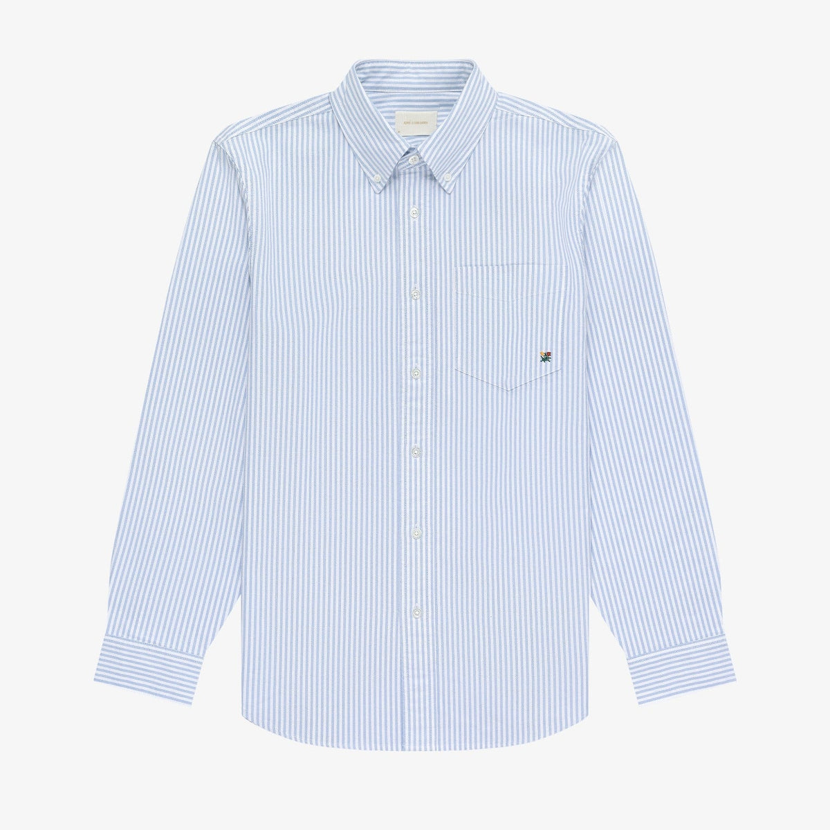 Striped     Crest    Oxford     Shirt