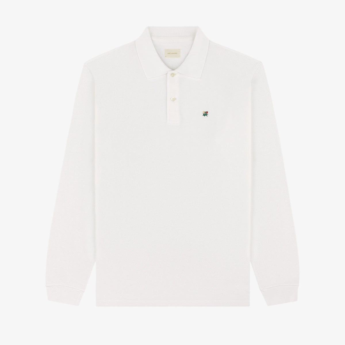 Long-Sleeve Crest   Piqué Polo