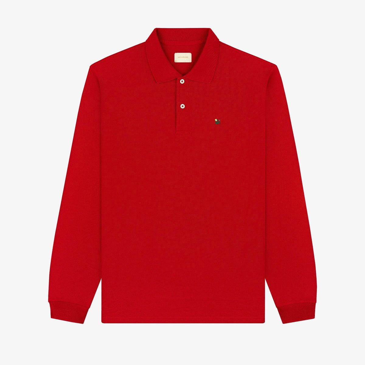 Long-Sleeve Crest   Piqué Polo