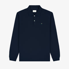 Long-Sleeve Crest   Piqué Polo