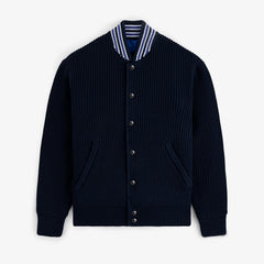 Reversible Knit Bomber Jacket