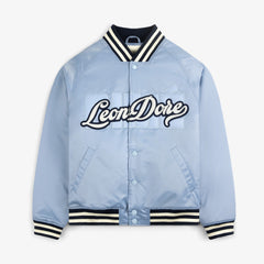 Overlay Logo Satin Varsity Jacket
