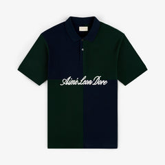 Color Blocked Pique Polo