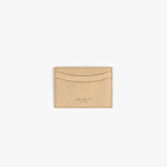 Croc-Embossed Nubuck Cardholder