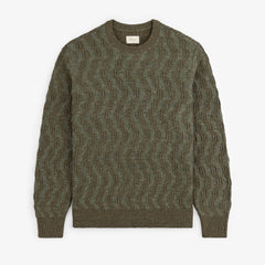 Linen Blend Cable Knit Sweater