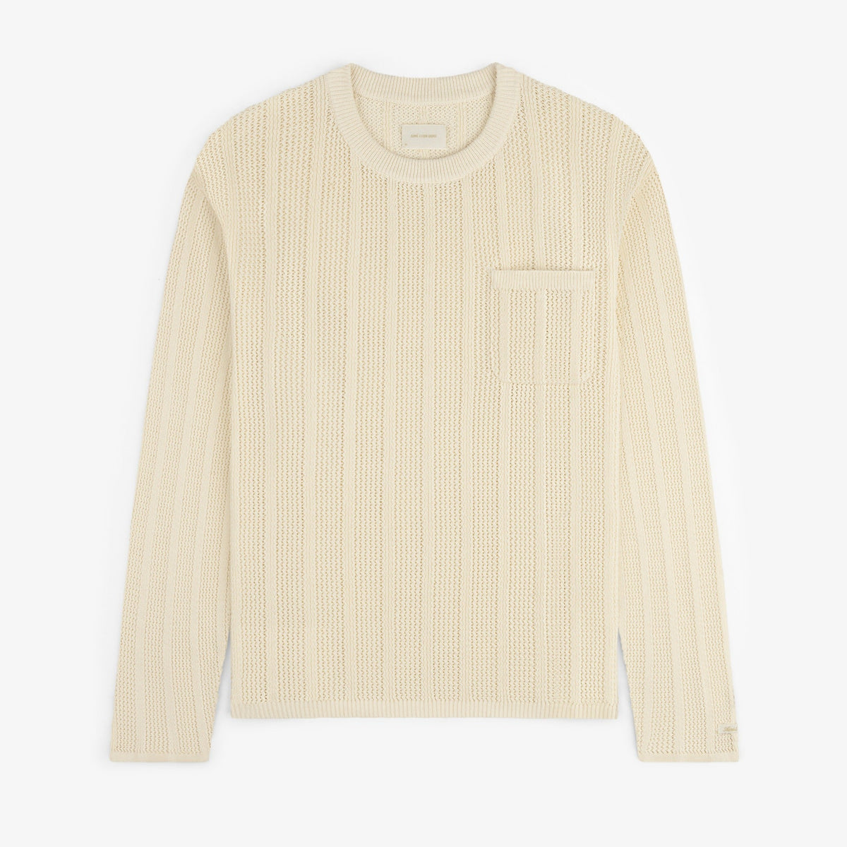 Racking Stitch Crewneck Sweater
