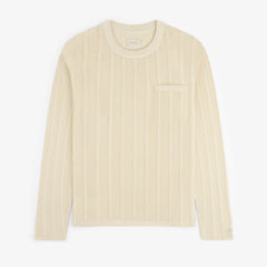 Racking Stitch Crewneck Sweater