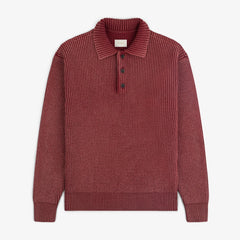 Stone Washed Knit Polo