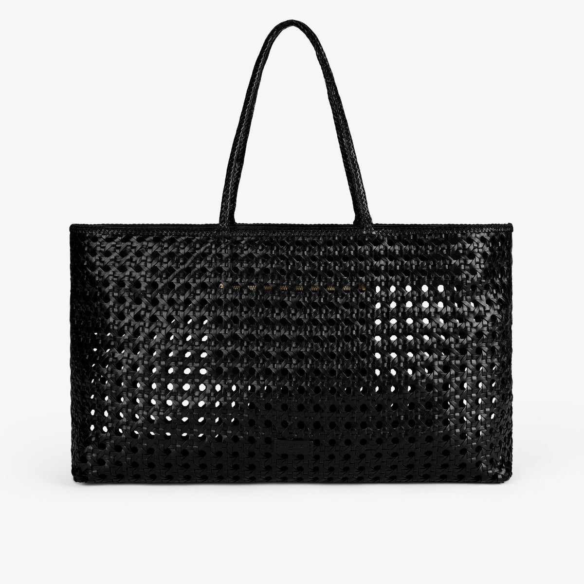 Woven Leather Tote Bag