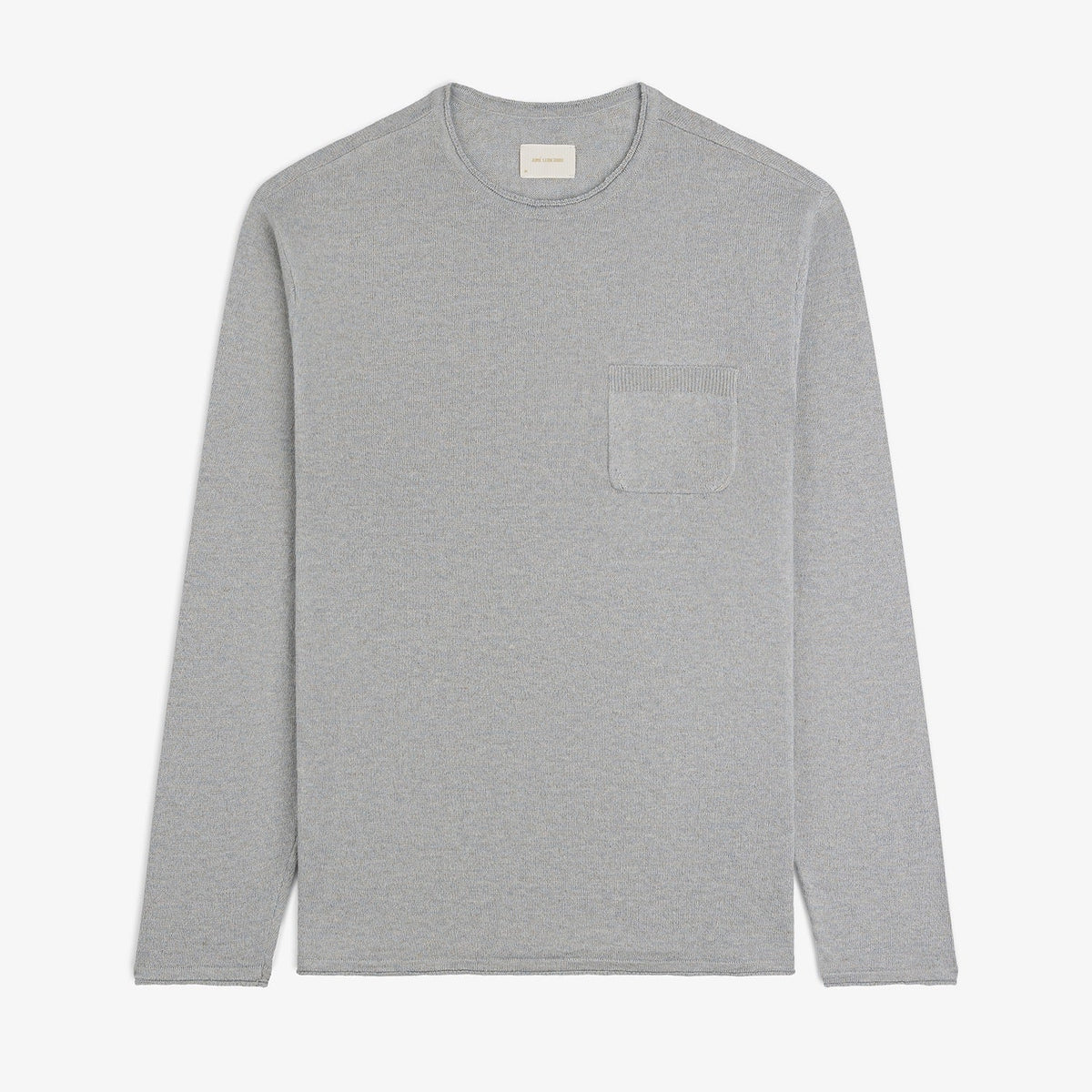 Long-Sleeve Knit Pocket Tee
