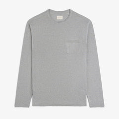 Long-Sleeve Knit Pocket Tee