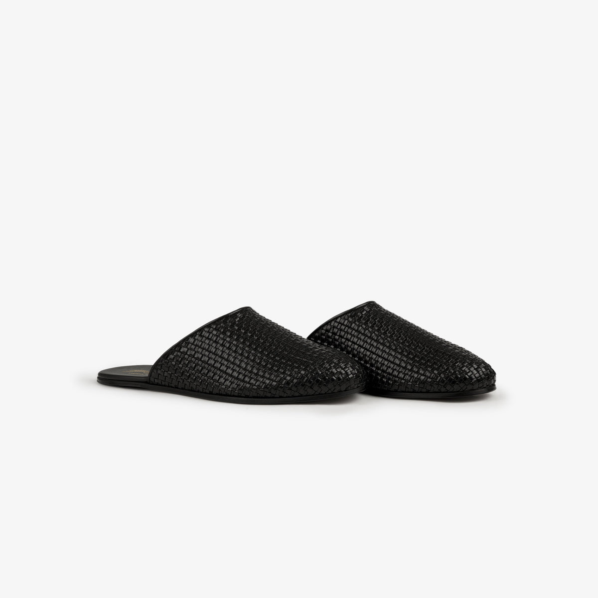 Leather Raffia Mule