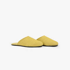 Leather Raffia Mule