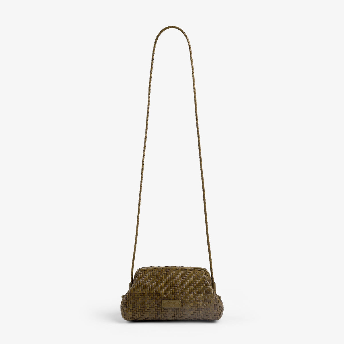 Woven Leather Shoulder Bag
