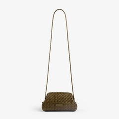 Woven Leather Shoulder Bag