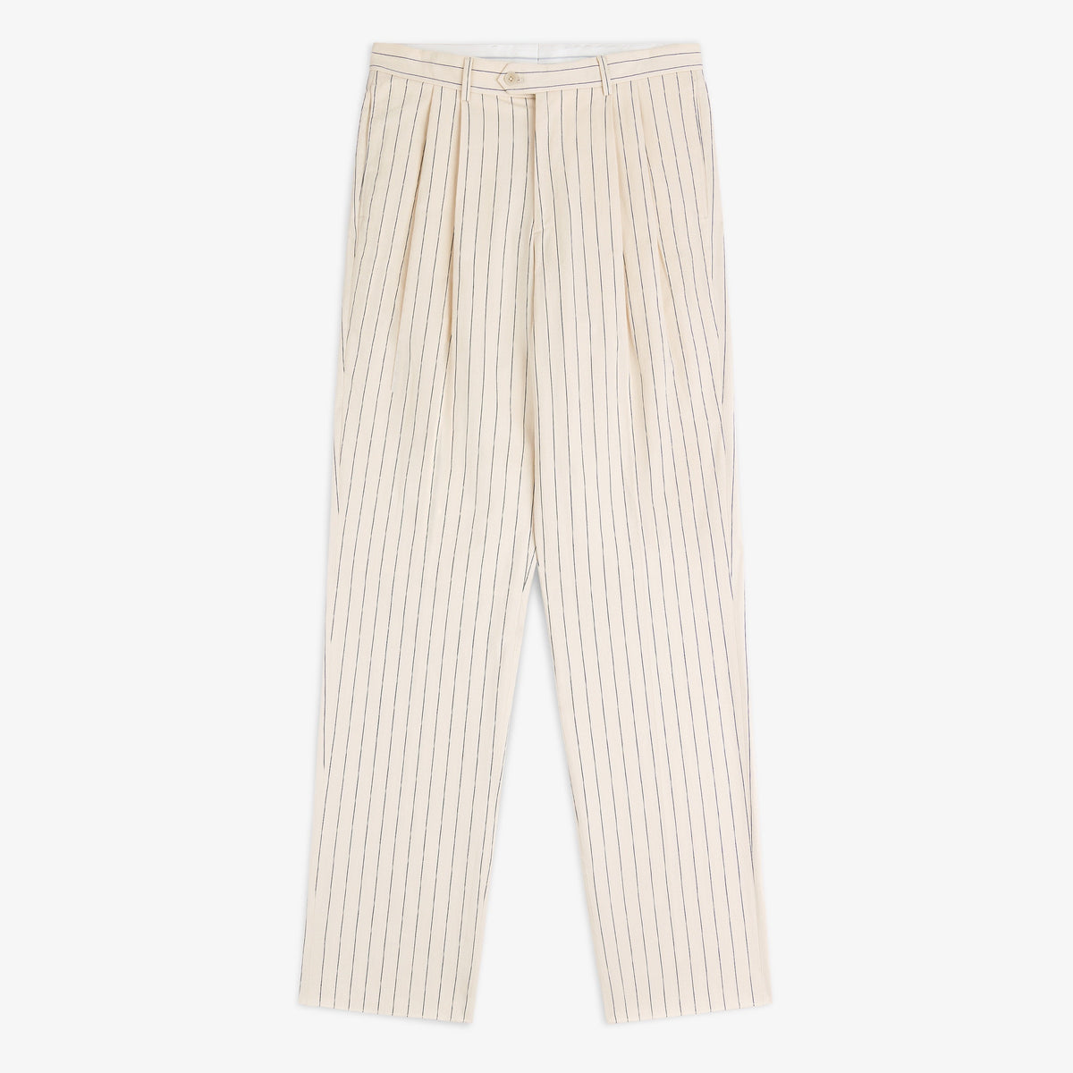 Double Pleated Pinstripe Suit Trouser