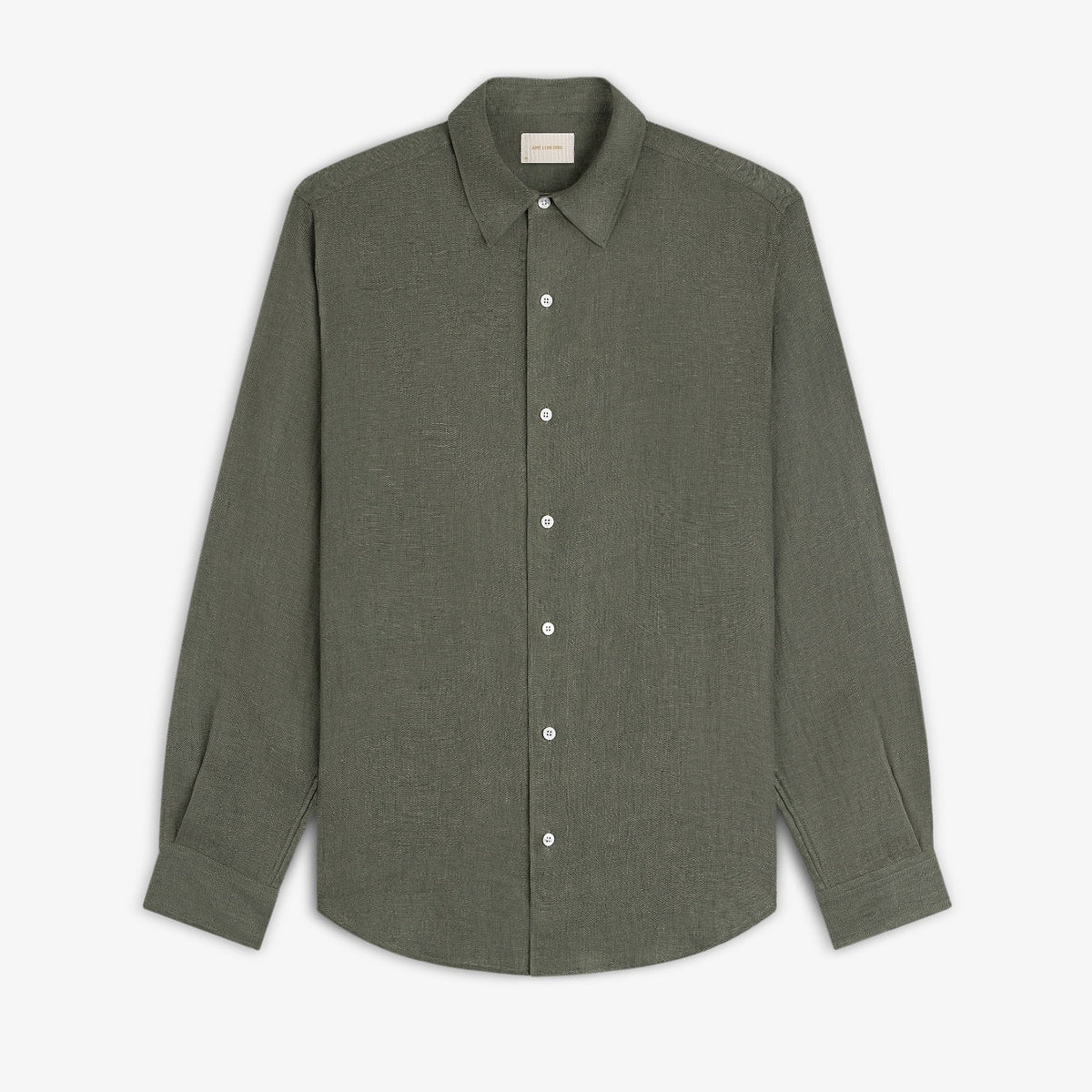 Long-Sleeve Linen Shirt