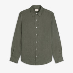 Long-Sleeve Linen Shirt