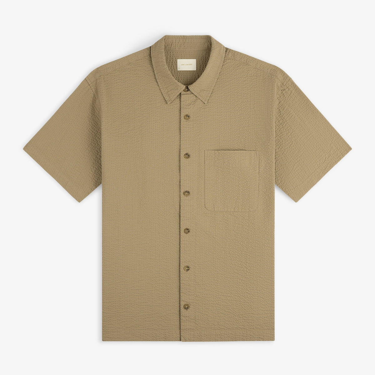 Short-Sleeve Seersucker Shirt