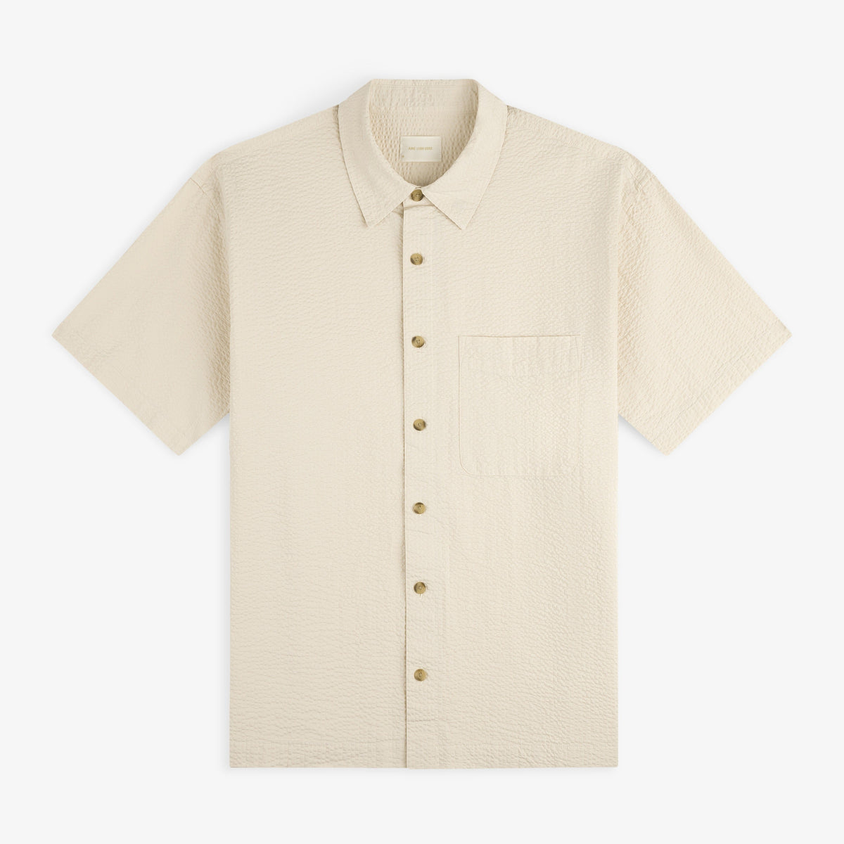 Short-Sleeve Seersucker Shirt