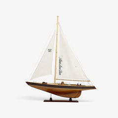 Walnut Model Sailboat
