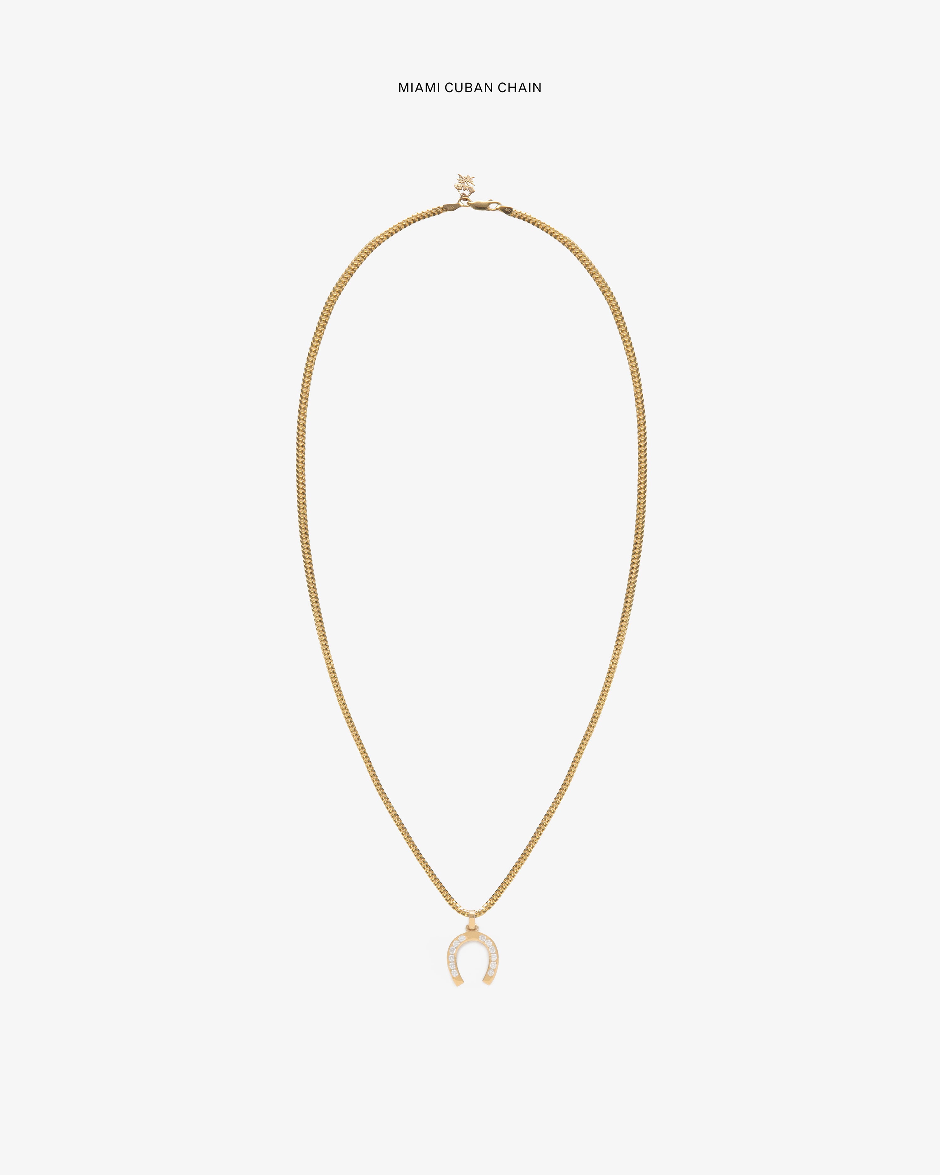Diamond Horseshoe Pendant