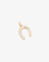 Diamond Horseshoe Pendant