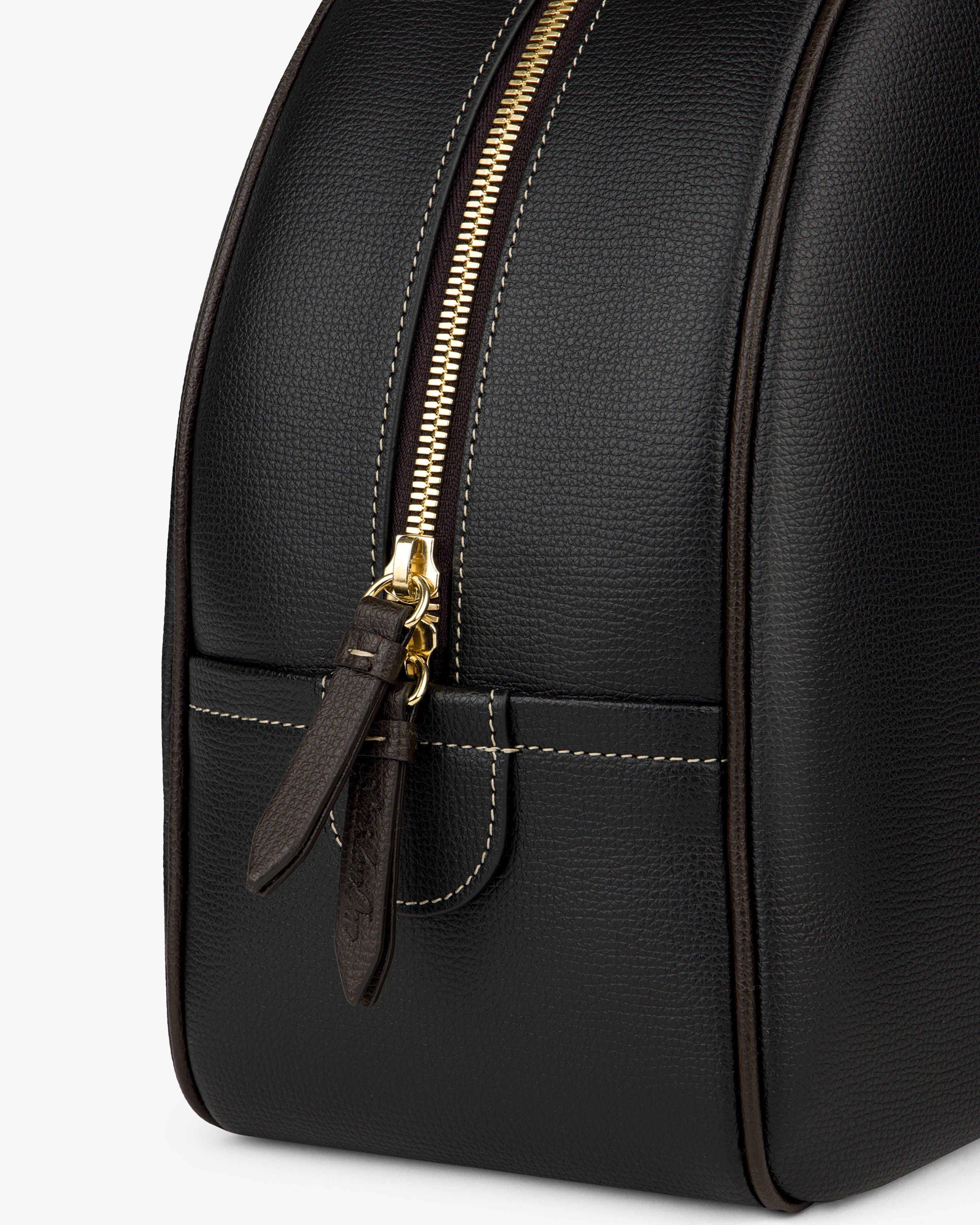 Full Grain Leather Crescent Shoulder Bag