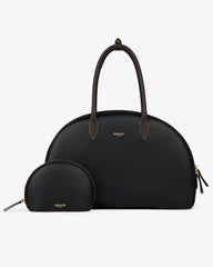 Full Grain Leather Crescent Shoulder Bag