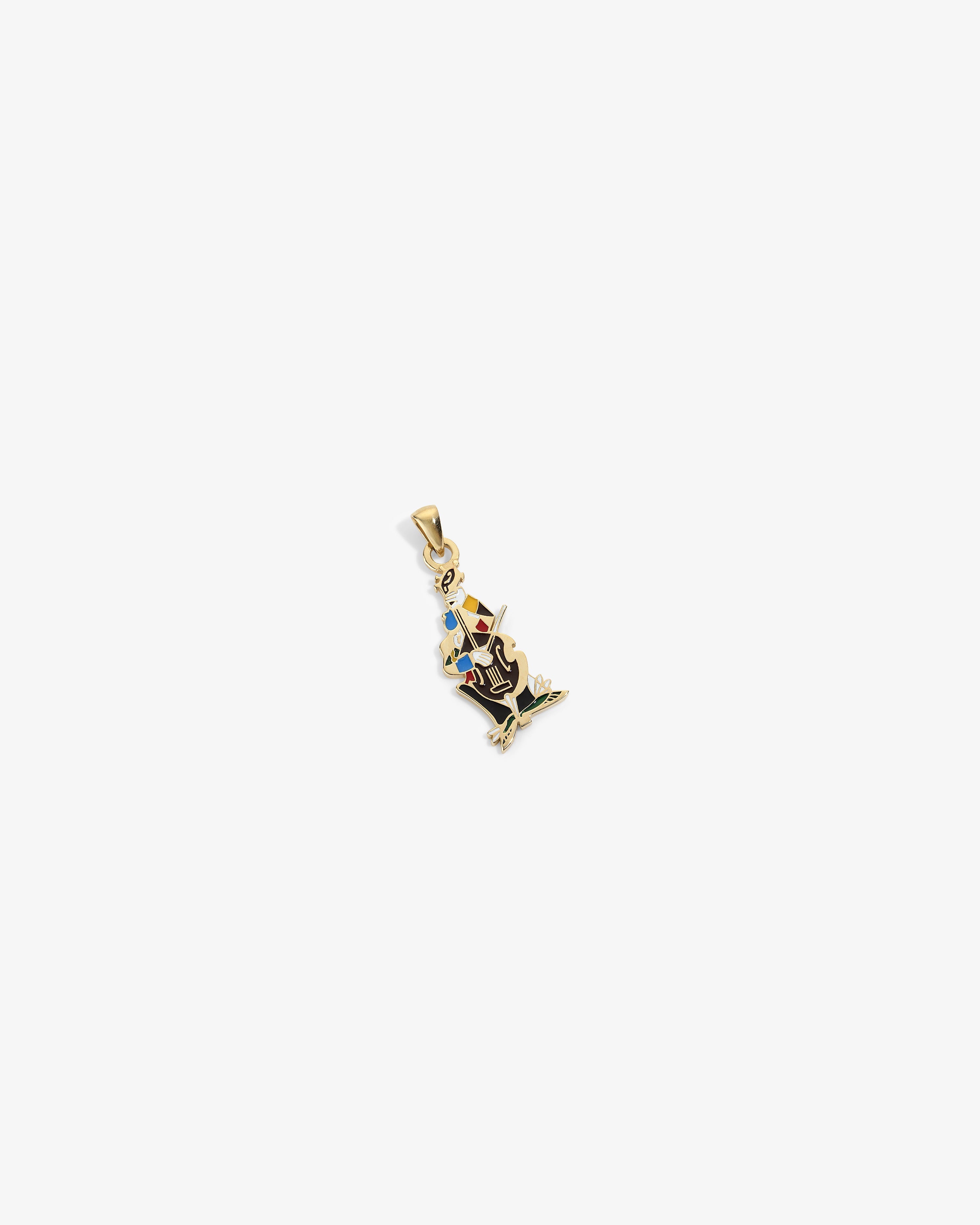 14Kt Gold Musician Pendant