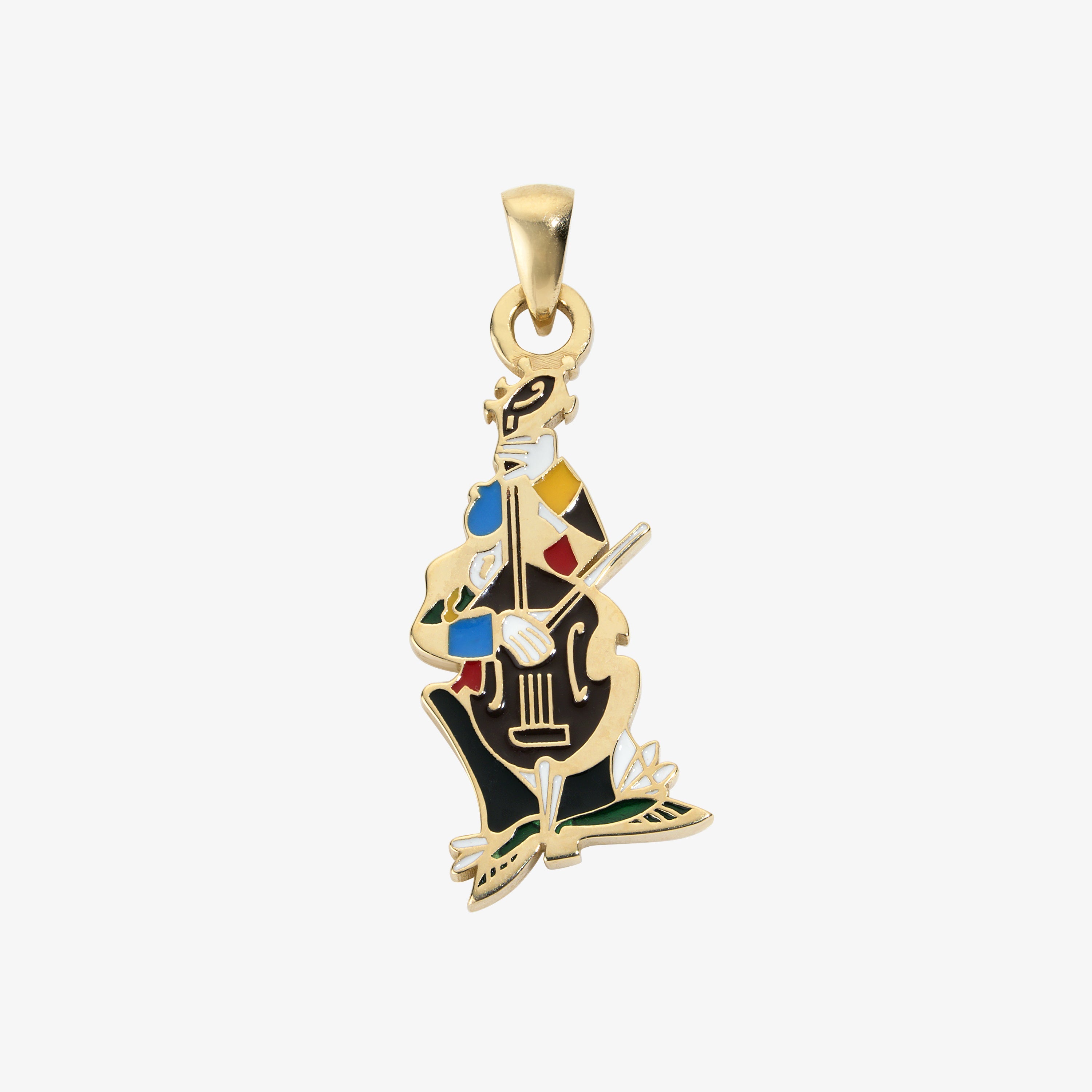 14Kt Gold Musician Pendant